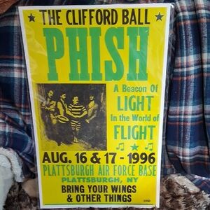 Phish The Clifford Ball Yellow and Green Poster